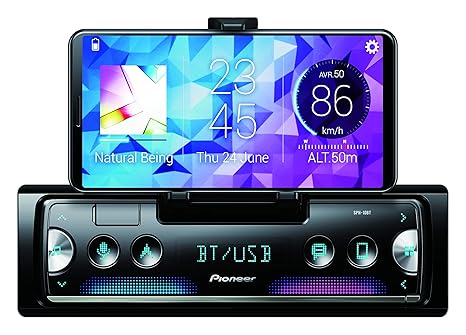 Pioneer SPH-10BT - Auto Media-Receiver (Schwarz, Silber, 1 DIN, 200 W, 4.0 Kanäle, 50 W, Android, iOS)