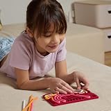 Pushpeel Sensory Activity Board Silicone Fidget Toy 11 Strings Travel Bag view 2
