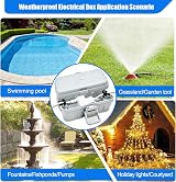 Hrensaw Small Weatherproof Electrical Connection Box Outdoor IP54 Grey view 7
