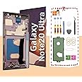 LNONLS Galaxy Note20 Ultra 5G LCD Display Screen Assembly Replacement for Samsung Note 20 Ultra Touch Digitizer Screen with Frame Toolkits TFT N985U N986U No Fingerprint (Bronze)