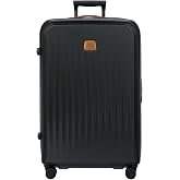 Bric's Taormina Ultra-Light Checked Luggage &ndash; Expandable Hard Shell Suitcase with TSA Lock, Anti-Tamper Zippers &amp; 360 Spinner Mobility Wheels - 30 Inch, Black