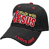 Black Duck Brand Embroidered Walk with Jesus Adjustable Baseball Cap - Multiple Colors Available