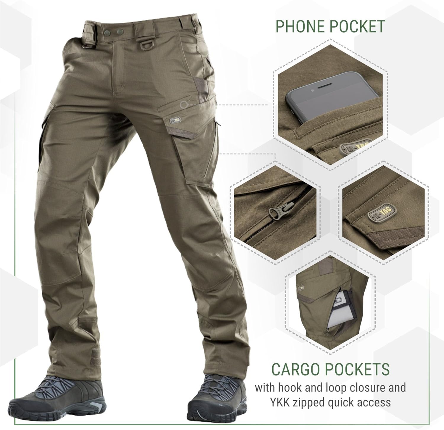 Aggressor Flex - Tactical Pants - Men Cotton with Cargo Pockets at  Men’s Clothing store
