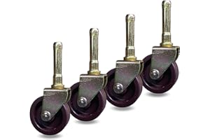 Elegent Upholstery Bed Frame Metal Stem Wheel Casters - Set of 4