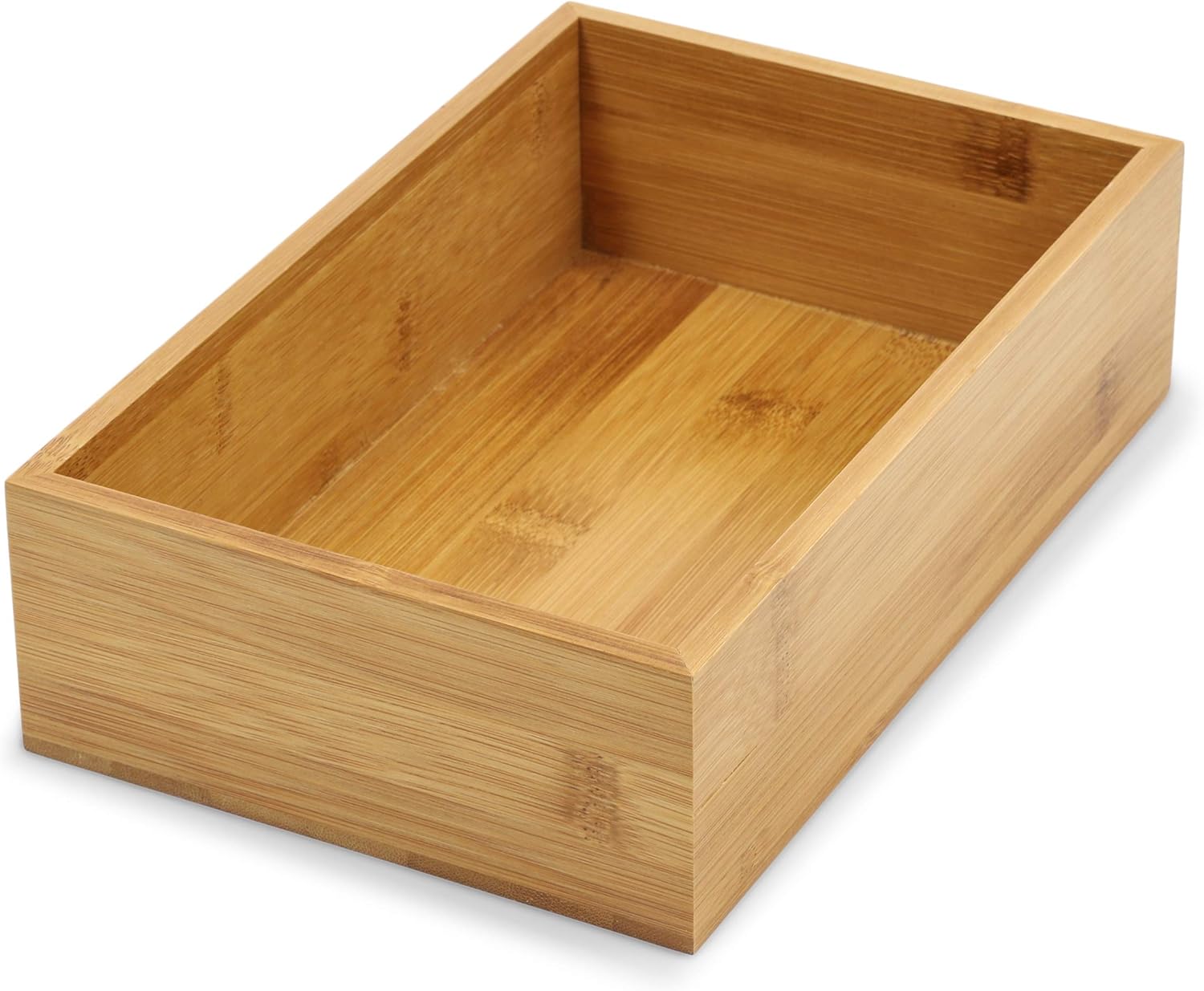 Bamboo Drawer Organizer Storage Box (9 x 6 x 2.5 Inches