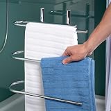 Taylor & Brown Free Standing 3 Arm Chrome Towel Rail Stand H94 x W40.5 x D18cm view 5