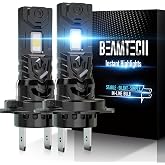 BEAMTECH H7 Light Bulb, No Adapter Need, High Speed Fan 6500K, Pack of 2 | 1:1 H7 Size, Directly Insert, Quick Installation, 50,000hrs+ Lifespan