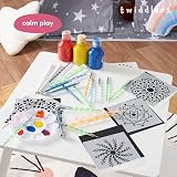 THE TWIDDLERS 35-Piece Mandala Dotting Tool Kit with Acrylic Paint Tray view 3