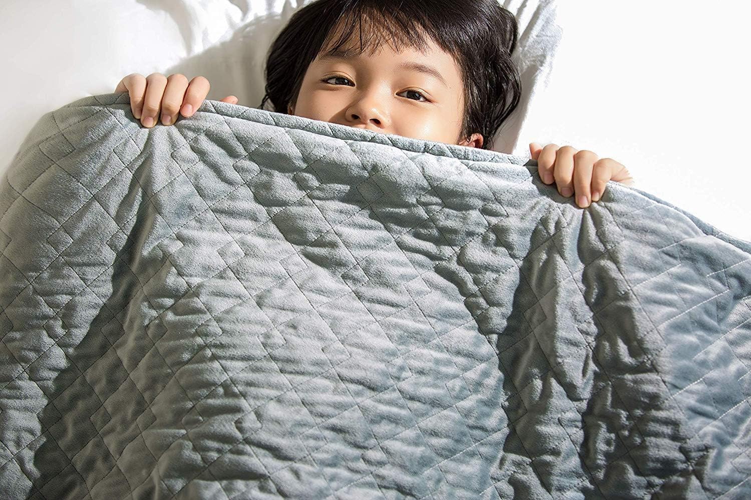 MIRAN Weighted Blanket for Kids (7lbs, 36" x 48") | Premium Cover, Washable, Glass Beads, Breathable