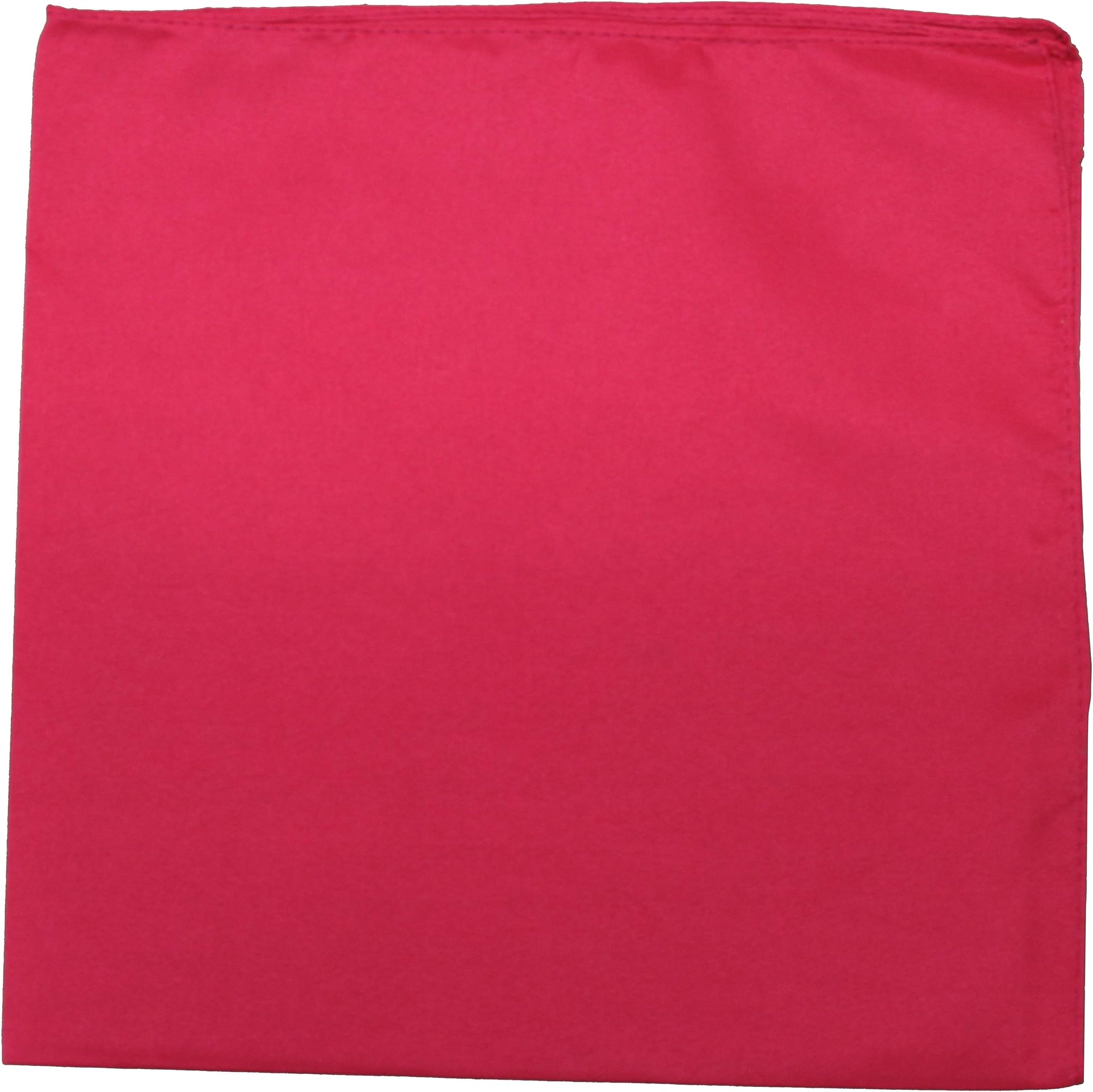 Daily Basic Special Edition Solid Cotton 22 x 22 Cloth Napkins - 12 Pack (Hot Pink)