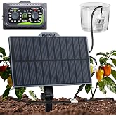 RAINPOINT Easy-Setup Solar,Rechargeable,USB-C Powered Automatic Drip Irrigation Kit System for Garden Outdoor/Indoor,Plant Waterer Device Balcony Patio Grow Tent Greenhouse Indoor Water 10-20 Plants