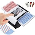 Miscelatore Automatico Di Carte YOOUT 1/2 Mazzi, Ricaricabile USB 2000 MAh, Silenzioso, Per Poker, Blackjack, Texas Hold'em - Nero