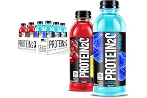 Protein2o 15g Whey Protein Infused Water Plus Energy, Variety Pack, 16.9 oz Bottle (12 Count)