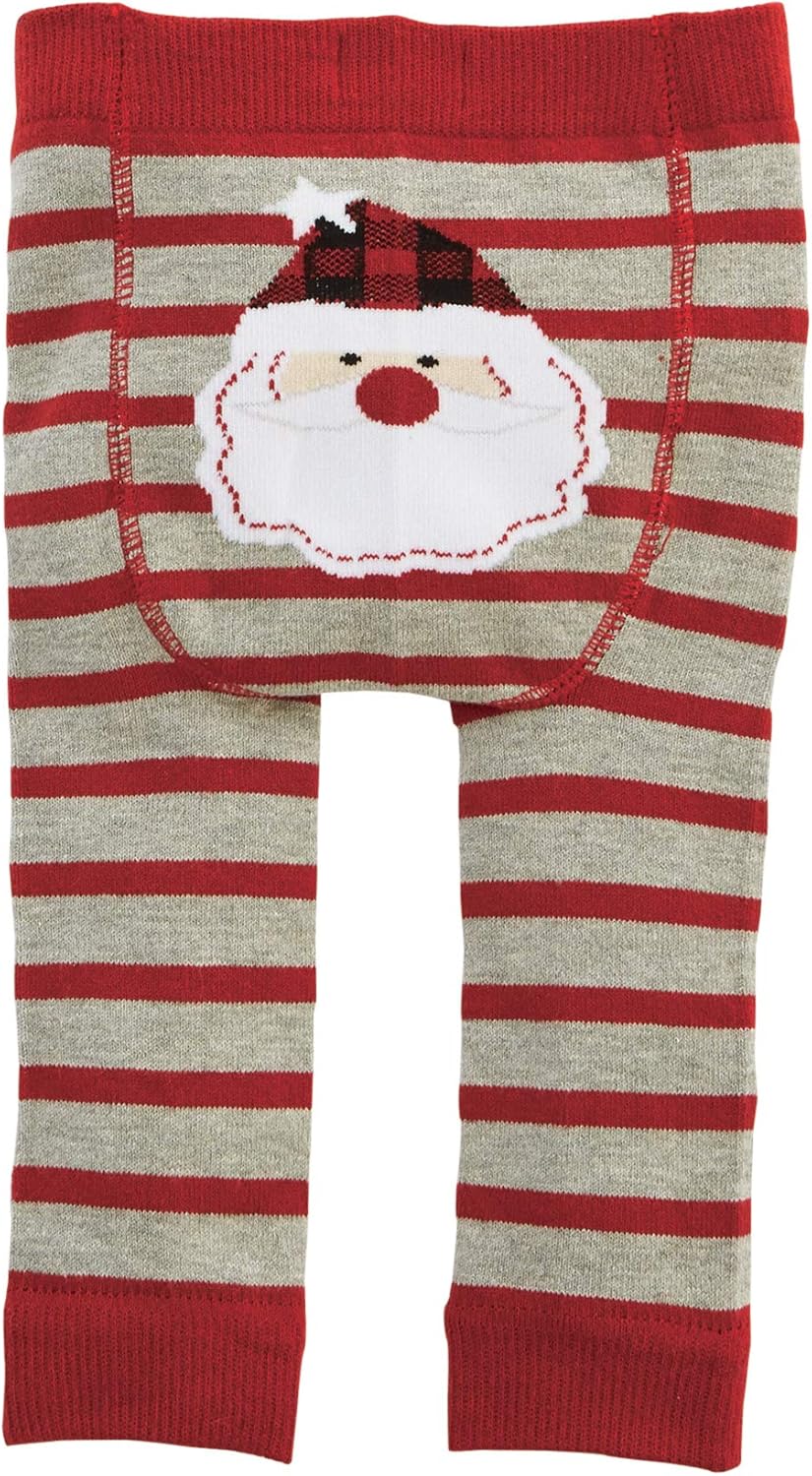 Mud Pie Baby Girls Christmas Knitted Pants Red, 9-12 Months: Clothing