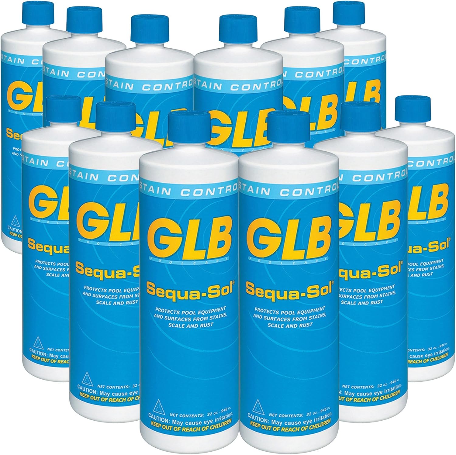 GLB 71016A-02 Sequa-Sol Sequestering Agent Pool Stain Preventer, 1-Quart, 2-Pack : Garden & Outdoor