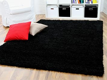 Aloha Hochflor Langflor Shaggy Teppich Schwarz Sofort Lieferbar