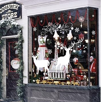 Weihnachtsdeko Weihnachtssticker Abnehmbare Wandsticker