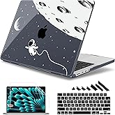 May Chen Case for MacBook Pro 14 inch, Models A2442 A2779 A2918 A2992 A3401 A3185 A3112 A3434, M1 M2 M3 M4 M5 Chip (2021-2025 Release), Plastic Hard Shell Case with Keyboard Cover, Astronaut Flight