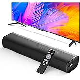 MZEIBO Sound Bar, 50W Soundbar for Smart TV Bluetooth 5.3 Speaker 17Inch with ARC/Optical/AUX Connection Surround for Home Theater Audio TV/PC/Gaming/Projectors