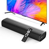 MZEIBO Sound Bar, 50W Soundbar for Smart TV Bluetooth 5.3 Speaker 17Inch with ARC/Optical/AUX Connection Surround for Home Theater Audio TV/PC/Gaming/Projectors