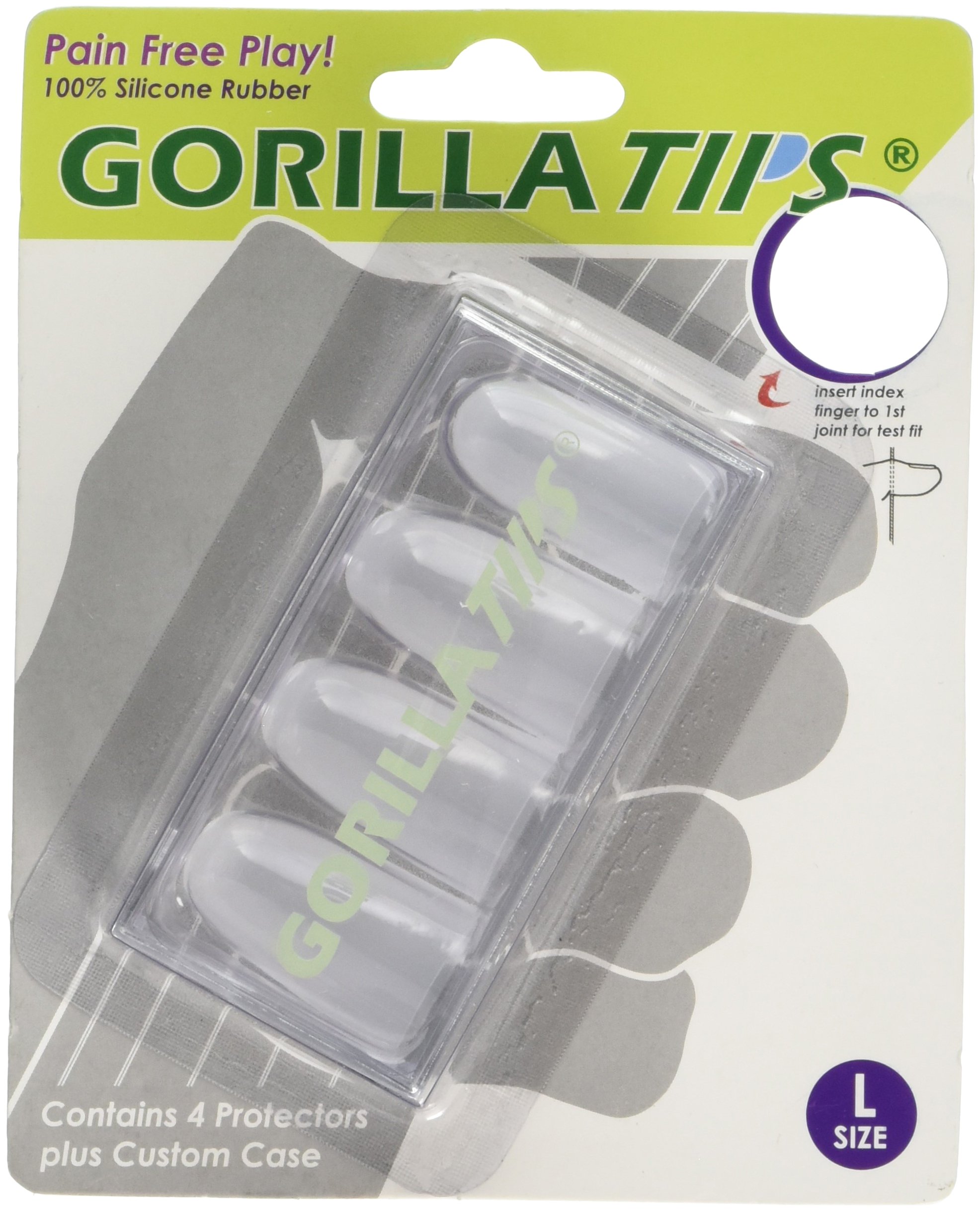 Gorilla Tips 98/GT103CLR Large Finger Protectors - Clear