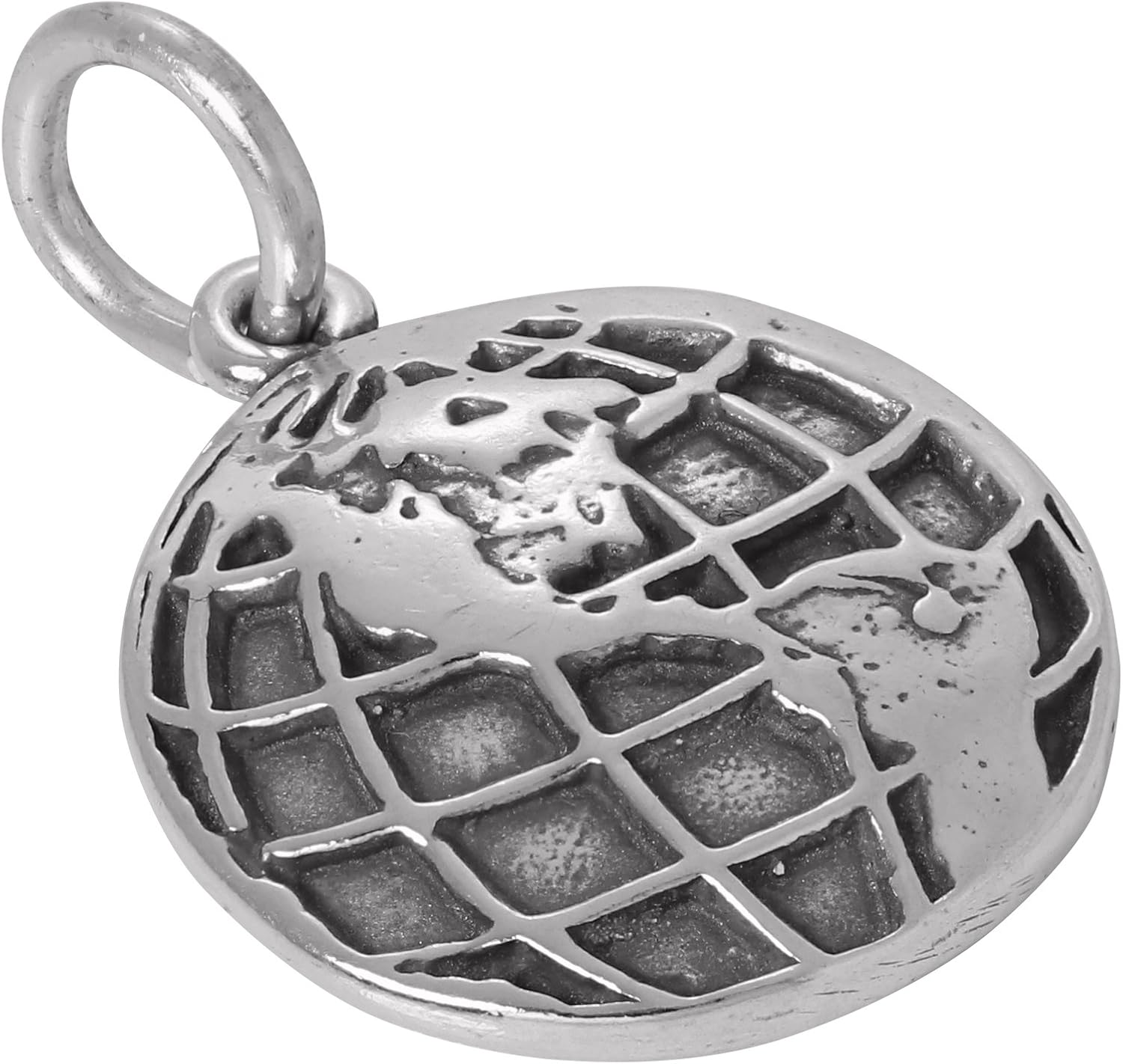TheCharmWorks Sterling Silver Globe Charm Amazon.co.uk Jewellery