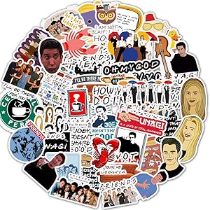 Friends Stickers Pack of 50 Stickers - The Office Stickers for Laptops, Laptop Stickers, Funny Stickers for Laptops, Computers, Hydro Flasks by StarFashion