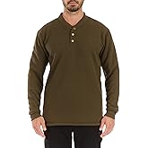 Smith's Workwear Mens Sherpa Bonded Thermal Henley Pullover