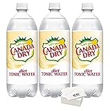 Canada Dry Diet Tonic Water, 1 Liter Bottles, Pack