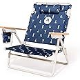 Business & Pleasure Co. Margaritaville Manana Backpack Beach Chair Lay Flat Reclining, Lightweight & Portable, Insulated Cooler Pocket, Continental Drifter Marg