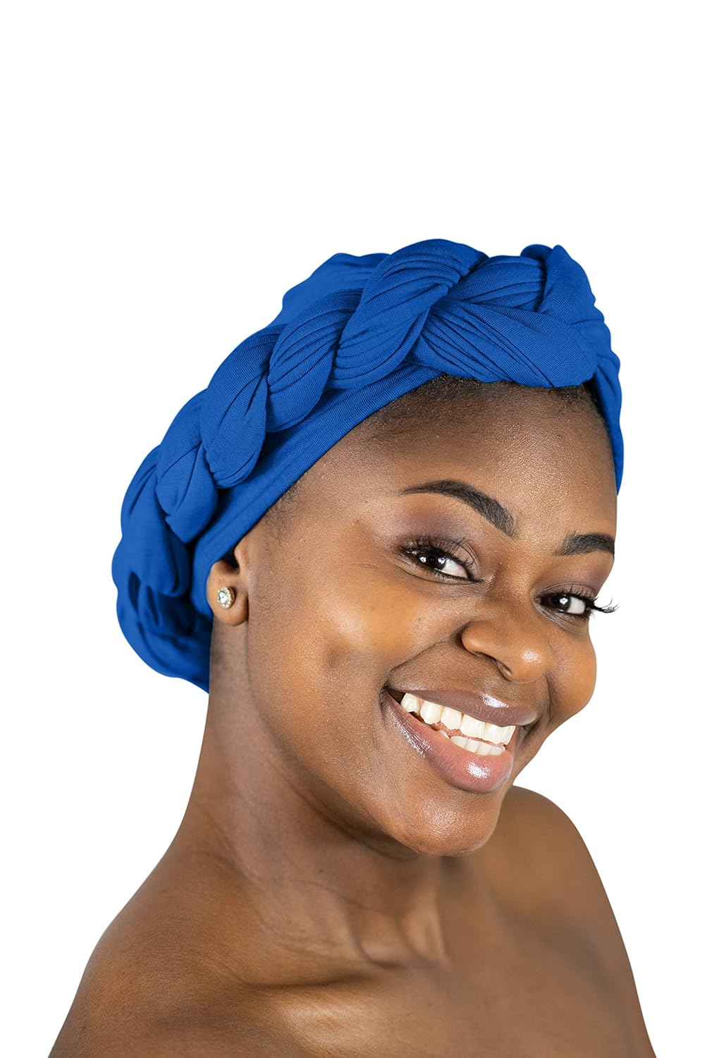 Rosemade 17 Solid Colors Women Head Wrap Hair Scarf Turban Soft Stretch Laying Magic Headband Hijab Headwear Knit Jersey headwrap (Royal Blue)