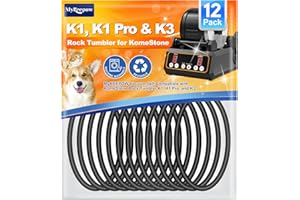 MyKEEPOW Rock Tumbler Belts Compatible with KomeStone Rock Tumbler Model K1 & K1 Pro & K3, 12 Pack (Not fit for K2 Elite Rock Tumbler)