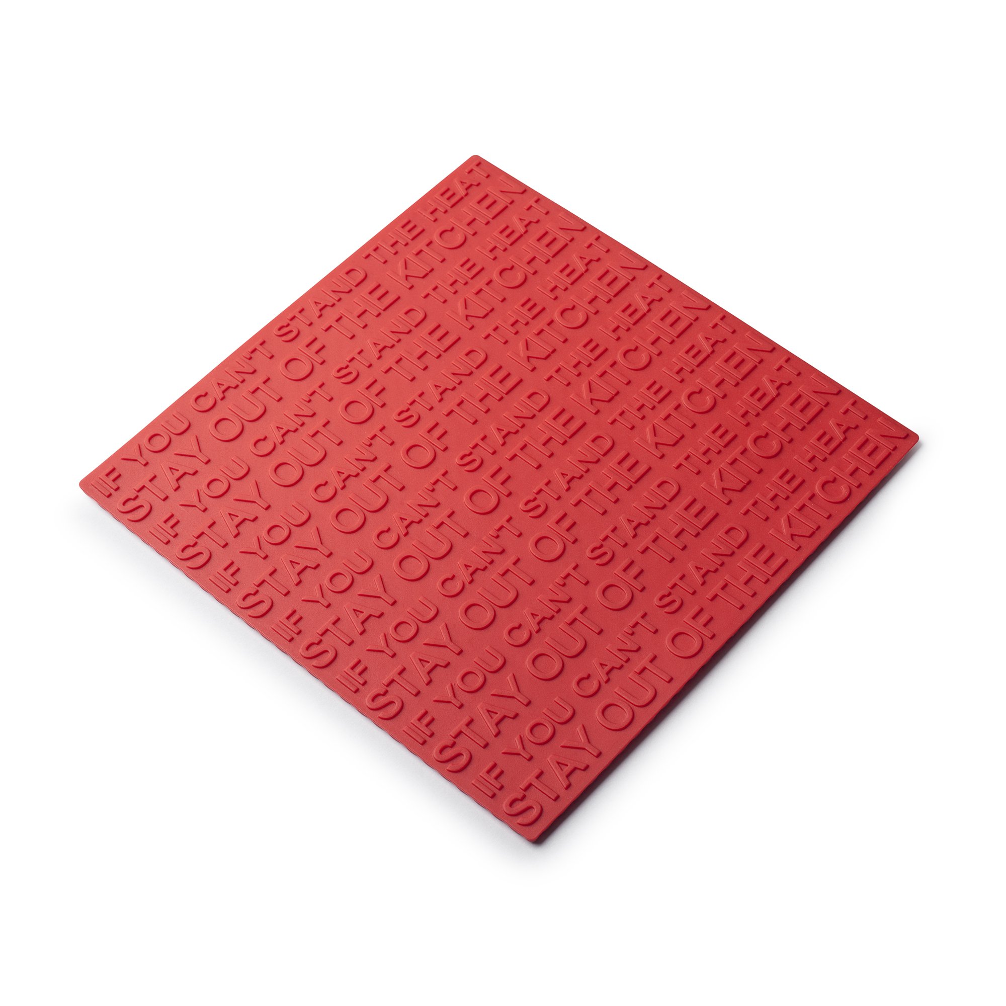 Zeal Heat Resistant Non-Slip Trivet Pot Rest, Silicone, Red, 19.4 x 19.4 x 19.4 cm