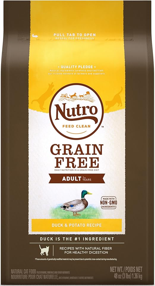 nutro duck and potato cat food