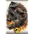 Trends International Jurassic World: Dominion - Giga Vs T. Rex Wall Poster, 34L x 22.4W, Unframed Version