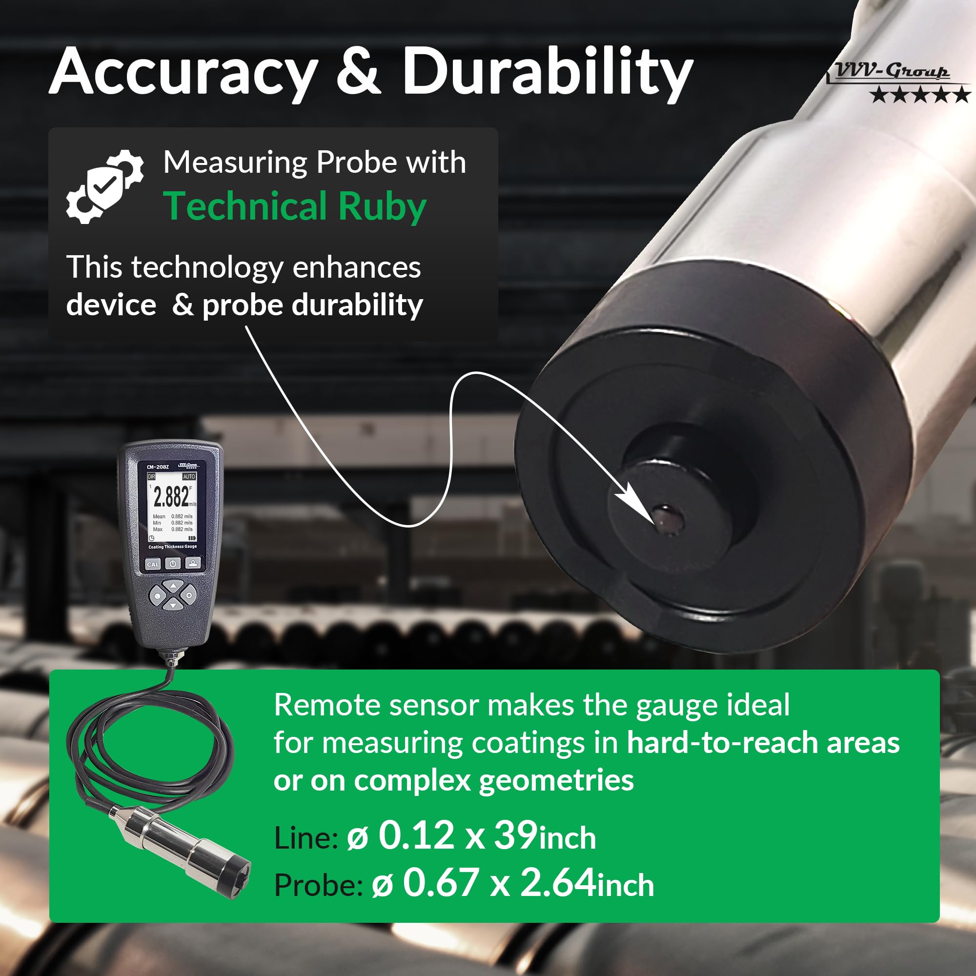 Mua Coating Thickness Gauge CM-208Z Professional Industrial Paint Meter ...