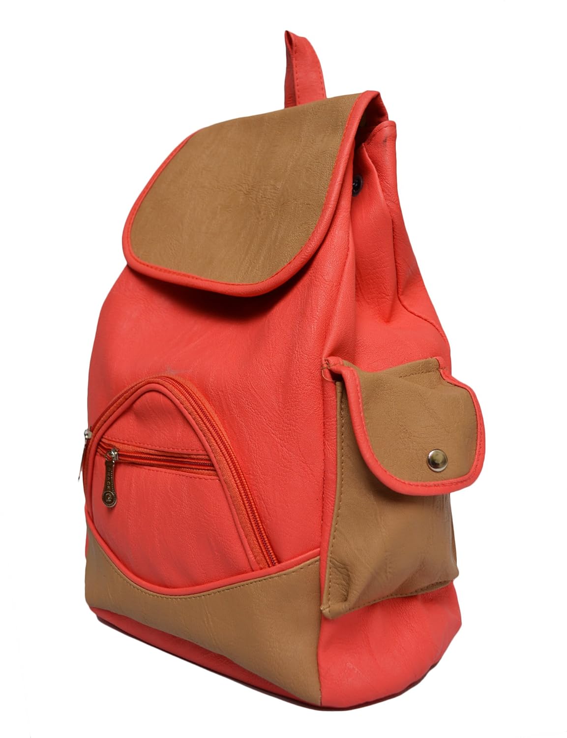 hbos traders girl's backpacks handbags (peach & mustard 123)