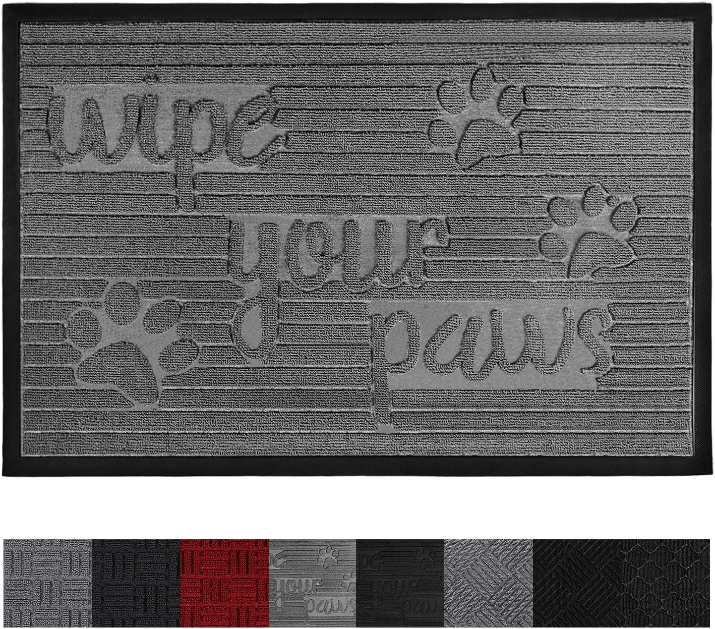 OLANLY Original Durable Rubber Door Mat, 60x90cm, Heavy Duty Doormat, Indoor Outdoor, Waterproof, Easy Clean