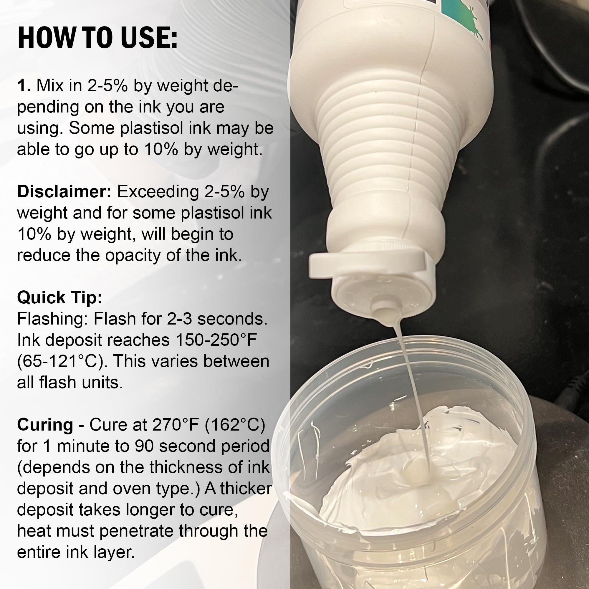 Rapid Cure Plastisol Ink Curable Reducer (Pint - 16 oz.) - Screen Printing Ink Viscosity Reducer, Screen Printing Ink Thinner, Additive for Your Screen Printing Kit, Screen Printing Supplies