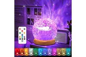 MUBAREK Christmas Gifts Teen Girls Kids Crystal Light Projector, 216 Modes Mood Lighting for Bedroom, Remote & USB Control Room Lights for Bedroom, Ambient Lighting Aesthetic Room Decor for Teen Girls Gifts
