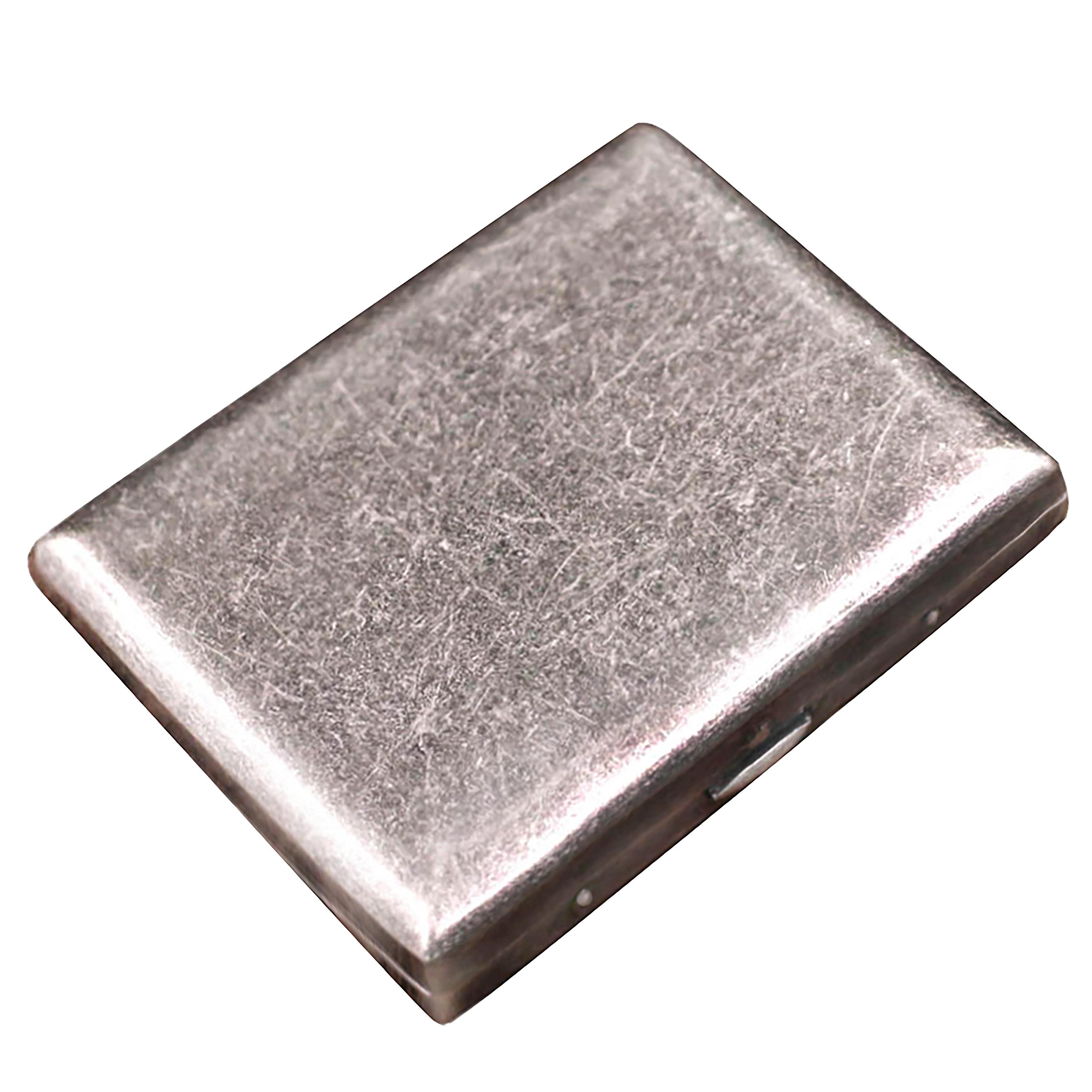 This Copper Cigarette Case Holds 20 Cigarettes, Finished in Vintage Silver With an Elegant Design That Slips Easily into Trouser or Shirt Pockets (Branded Gift Box)