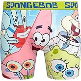 COCO BRANDS SpongeBob SquarePants Mens Underwear Boxer Briefs - 1 Pack/2 Pack/3 Pack Stretch Boxers for Men with No Fly Pouch