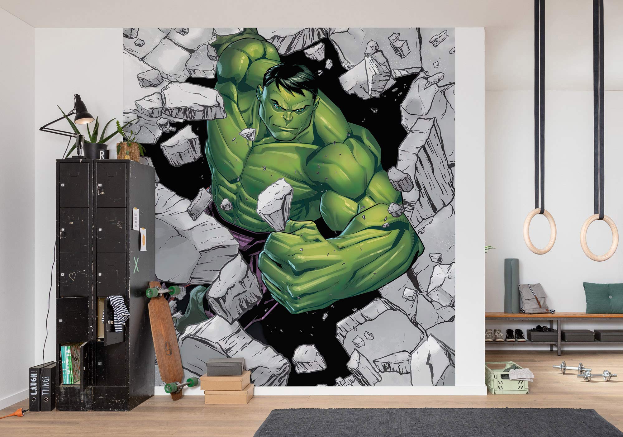 Komar Marvel IADX5-060 Non-Woven Photo Wallpaper - Hulk Breaker - Size: 250 x 280 cm (Width x Height)