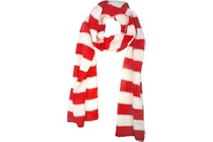 VIVIAN & VINCENT Fall Winter Ultra Soft Knit Striped Scarf for Women Men Boys Girls