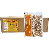 Home Theater All in One Popcorn Kit For 8 oz. Popper | Portion Packets with Kernels, Oil and Flavored Salt | By Bits N Things | Pack of 24