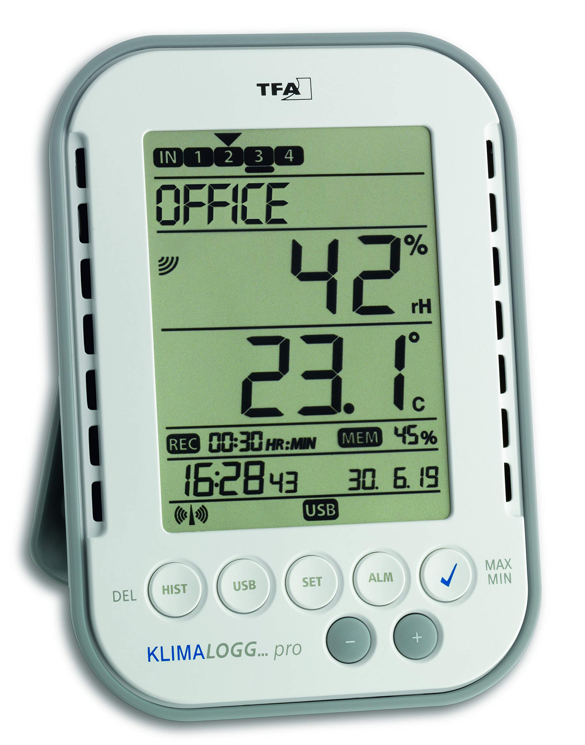 TFA 30.3039 KlimaLogg Pro Professional Thermo-Hygrometer with Data Logger