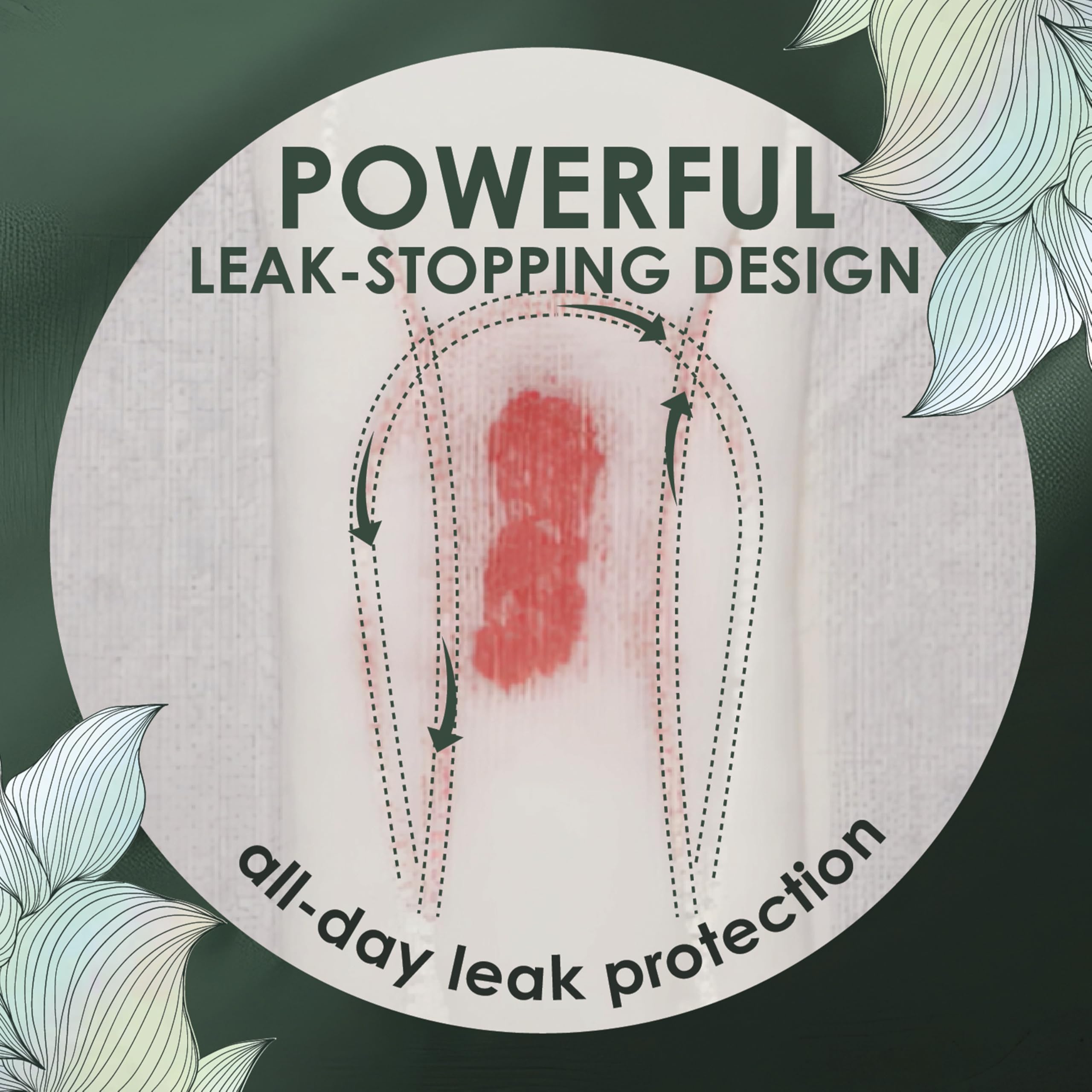 L. Ultra Thin Pads for Women, Regular Absorbency, Organic Cotton Top Layer, Unscented Pads with Wings, 56 Count