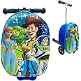 Fast Forward Kid’s Licensed 18" Ride-On Suitcase Scooter - Lightweight Carry-On Luggage Scooter with LED Light Up Wheels