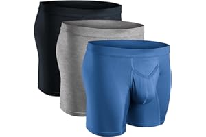 RM REAL MEN Real Men Bulge Enhancing Pouch Underwear for Men – 1, 3 and 6 Pack Set - Modal Boxer Briefs ABCD Pouch