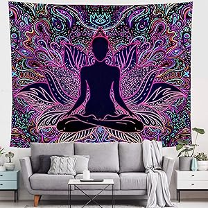 FairDew Extra Large Tapestry Wall Hanging King Size, Wall Cloth Decor Tapestry for Living Room, Wall Art Blanket Decorations for Bedroom Purple